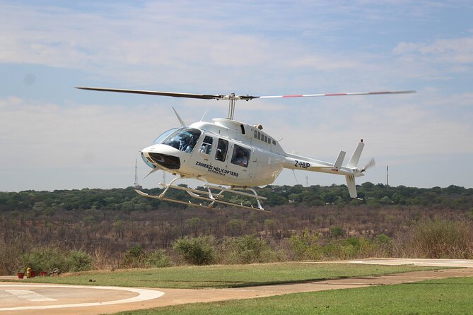 15 minutes scenic helicopter flight above Victoria Falls-Zimbabwe - How the timing works: 15 minutes flying, about an hour total