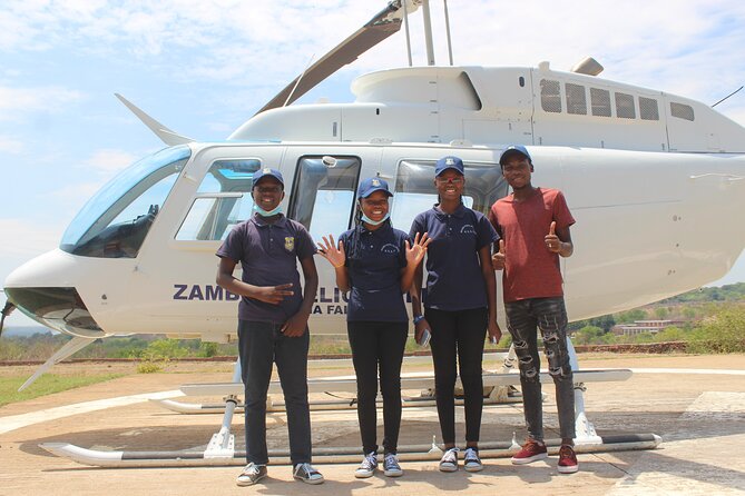15 minutes scenic helicopter flight above Victoria Falls-Zimbabwe - Your aerial viewpoint: Victoria Falls, the bridge, and Batoka Gorge