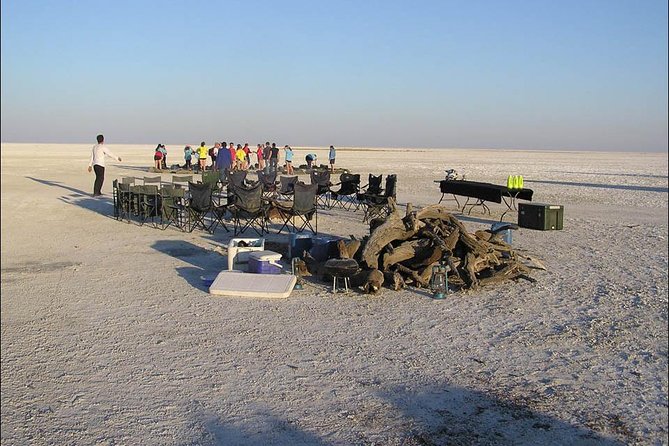 8 Day Highlights Of Botswana & Victoria Falls Overland Tour - Makgadikgadi Salt Pans: Ntwetwe mobile camp, campfire dinner, and Milky Way nights