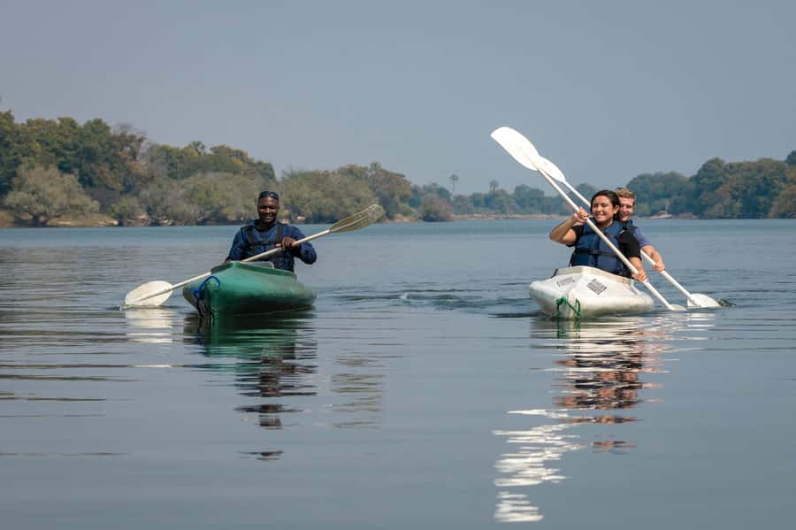 From Livingstone: Full or Half Day Canoe Safari - Why the Zambezi River is a different kind of wildlife viewing