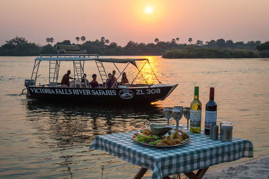 From Livingstone: Victoria Falls River Safari - Speed over rapids, then island spotting in slow motion