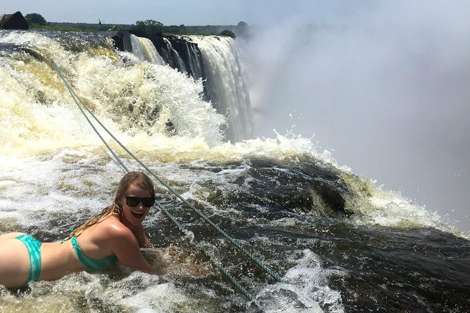 Livingstone Island and Devil's Pool Walking Safari - A swim right at the edge of UNESCO Victoria Falls