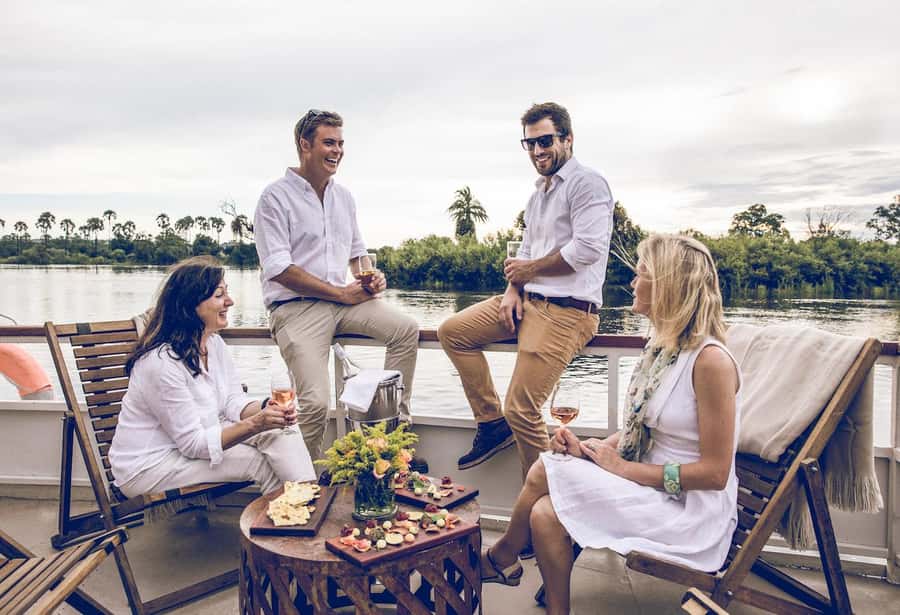 Luxury Sunset Dinner Cruise with 4-Course Meal - From Victoria Falls pickup to the jetty