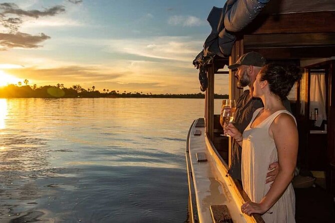 Ra-Ikane Luxury Sunset Cruise Victoria Falls - The crew, the captain, and the Victoria Falls history touch