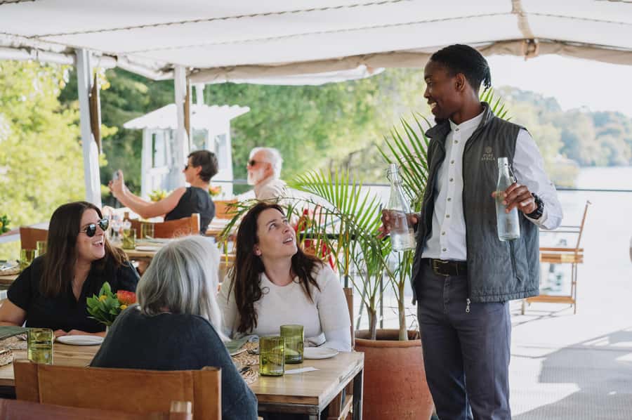 Victoria Falls: Dinner Cruise on the Zambezi River - From Pure Africa Waterfront to your table: how the onboard dining works
