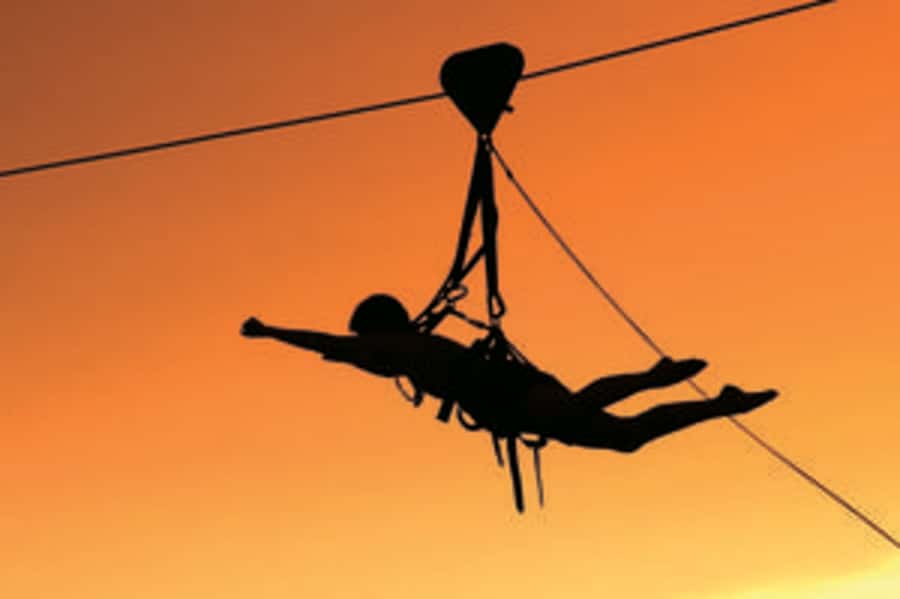 Victoria Falls: Flying Fox Experience with Transfers - Soaring over Batoka Gorge, harness on, eyes on the rapids