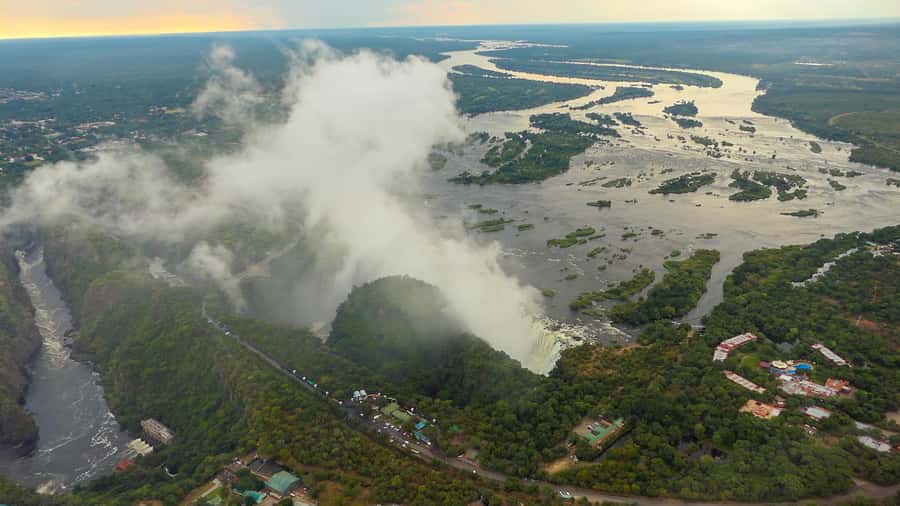 Victoria Falls: Helicopter Tour with Hotel Pickup - Price and value: $180 plus the cash park fee