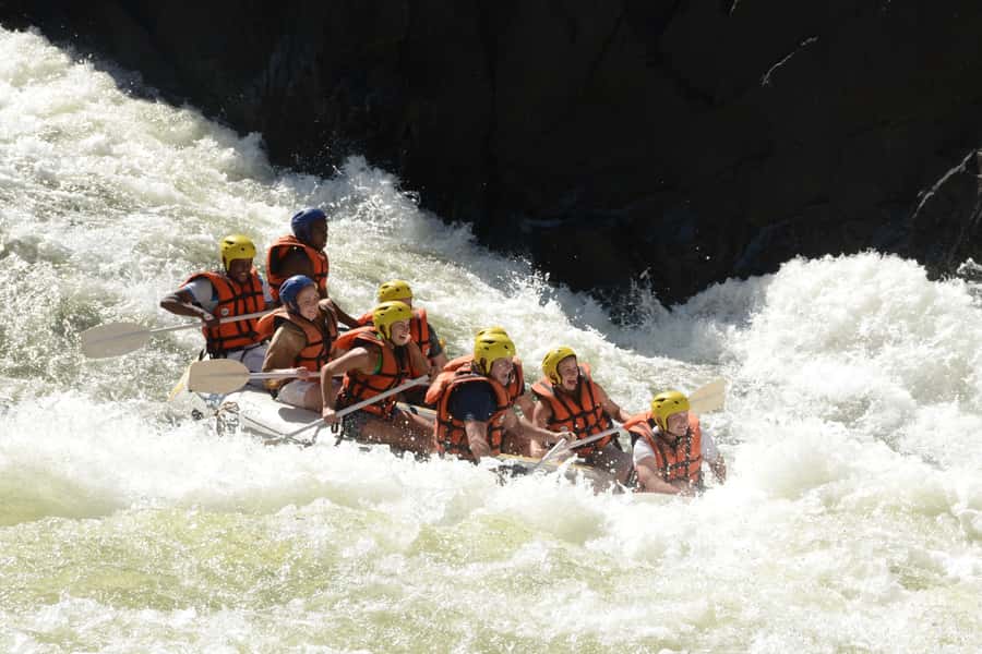 Victoria Falls: Whitewater Rafting Experience - The Victoria Falls National Park block: duck boat, hiking, and getting ready for wet work