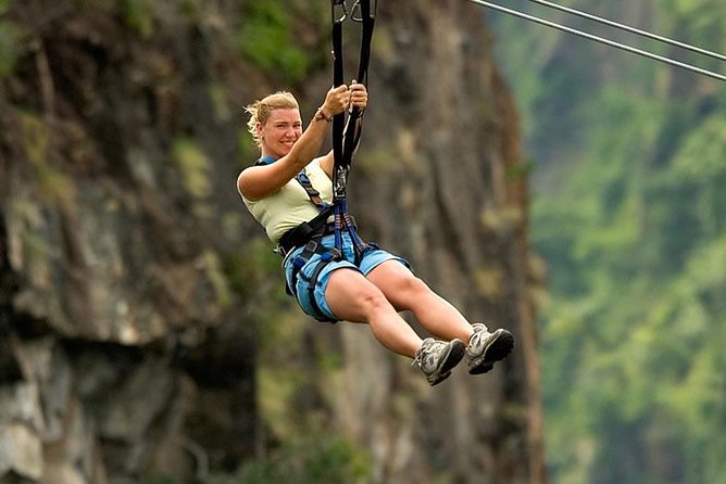 Zipline - Victoria Falls - The ride math: 425 m, 120 m up, and 106 km/h in plain language
